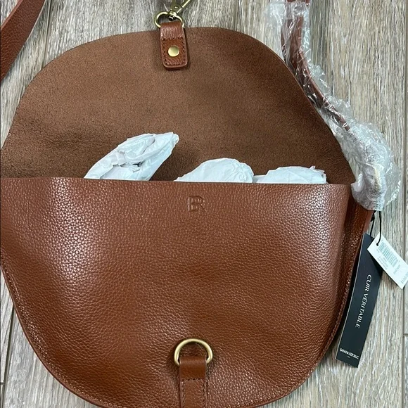 Banana Republic Brown Crossbody Bag with Gold Clasp - Picture 3 of 5